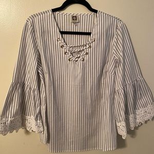 Anne Klein striped blouse